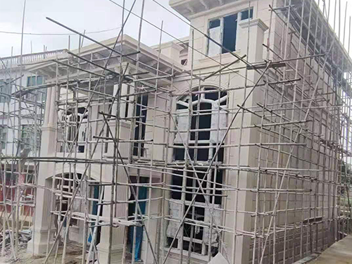 高端磨石子別墅外墻