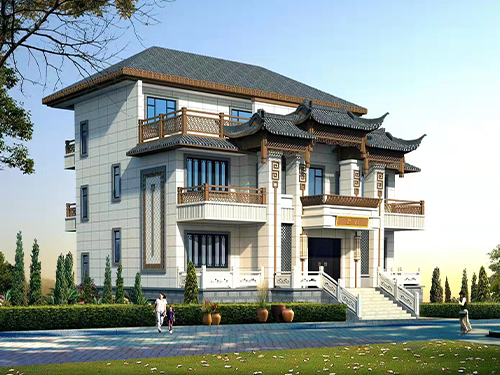 高端磨石子別墅外墻