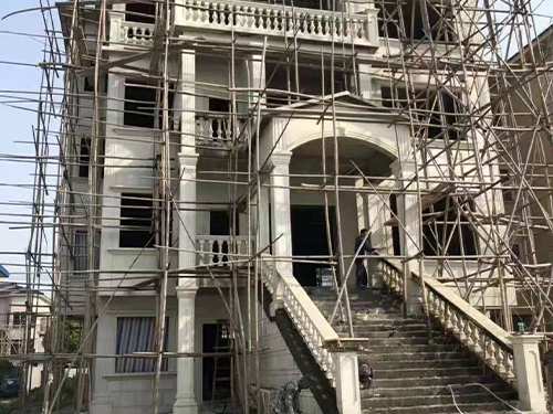 高端磨石子別墅外墻